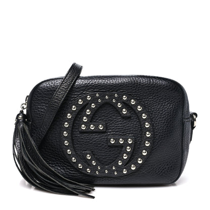 Gucci Pebbled Calfskin Studded Small Soho Disco Bag Black 1 of 10