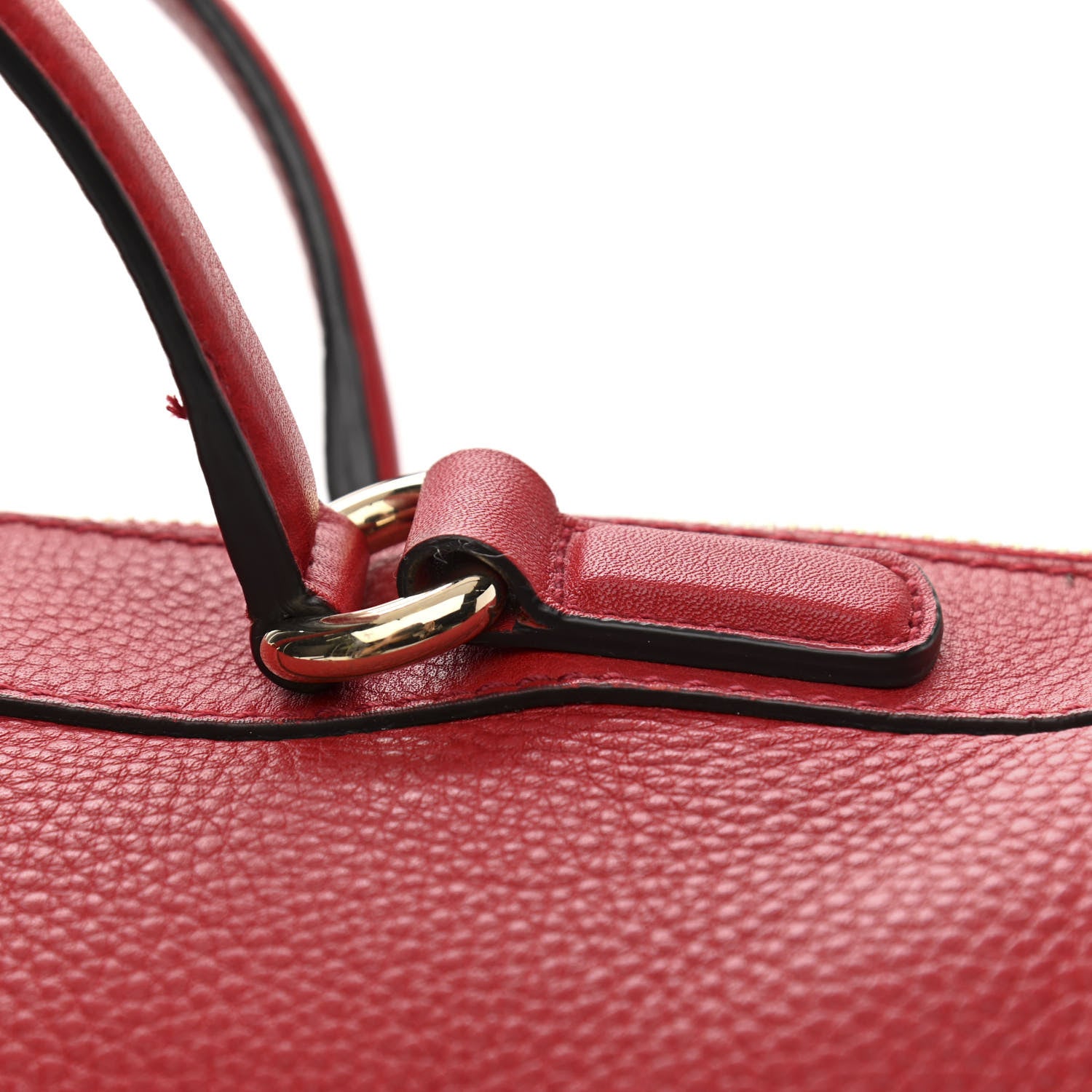 Gucci Pebbled Calfskin Medium Soho Boston Red 17 of 17