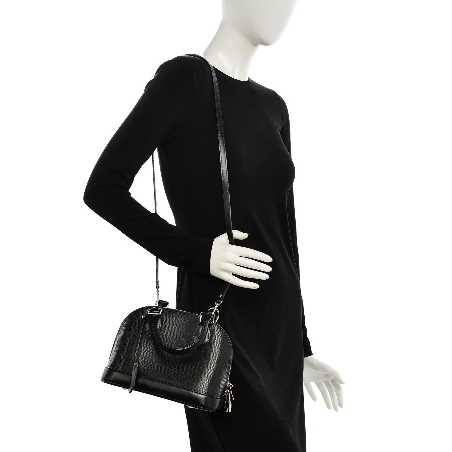 Louis Vuitton Epi Alma BB Black 2 of 8