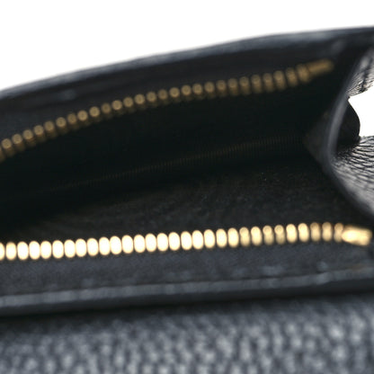 Gucci Dollar Calfskin GG Supreme Monogram GG Marmont Card Case Black Beige Ebony 6 of 10