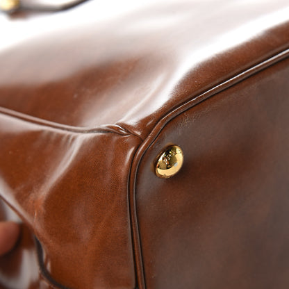 Prada Spazzolato Medium Galleria Double Zip Tote Tabacco Fume 12 of 18