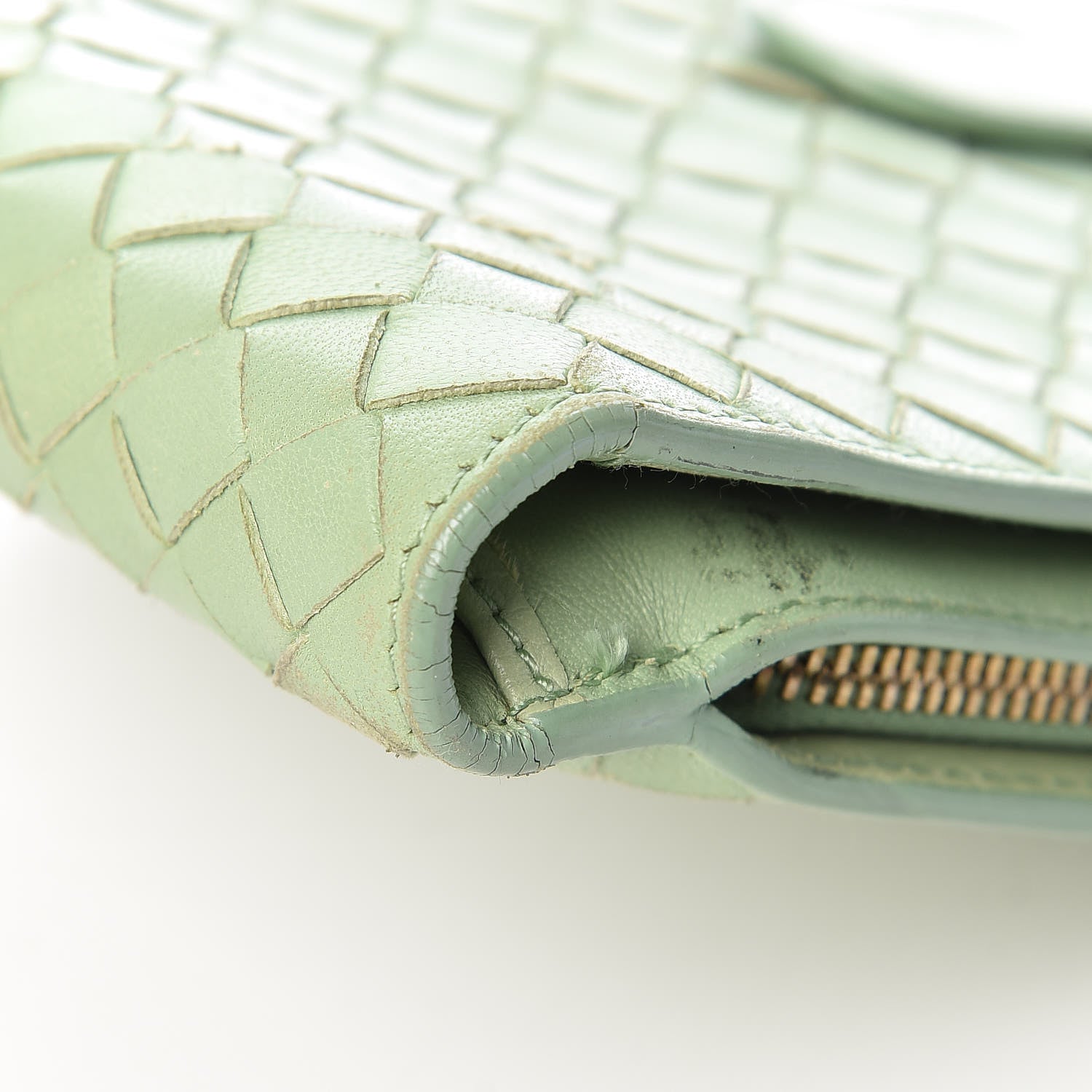 Bottega Veneta Nappa Intrecciato French Flap Wallet Green 12 of 15