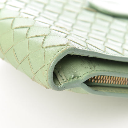 Bottega Veneta Nappa Intrecciato French Flap Wallet Green 12 of 15