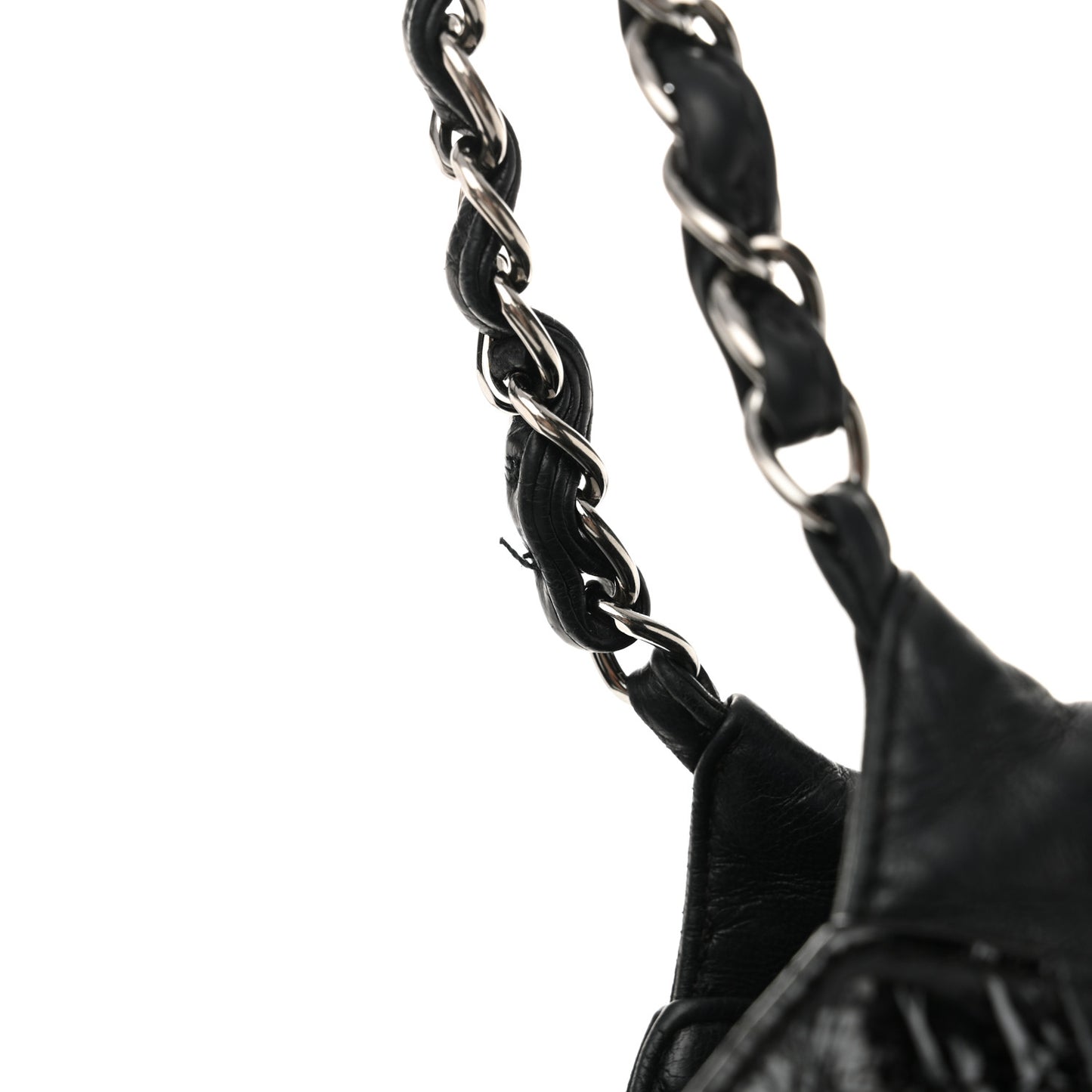 Patent Patchwork Brooklyn Tote Black