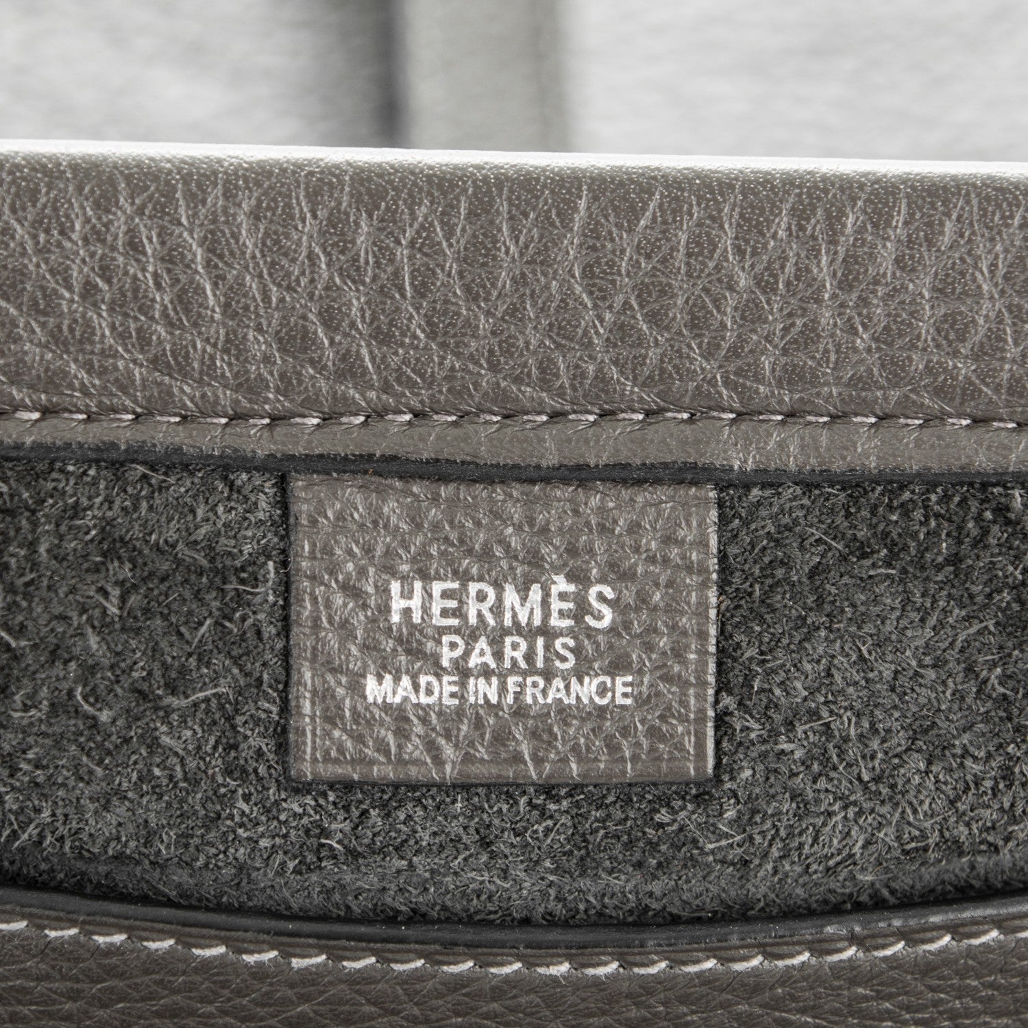Hermes Taurillon Clemence Shoulder Bag Graphite 6 of 10