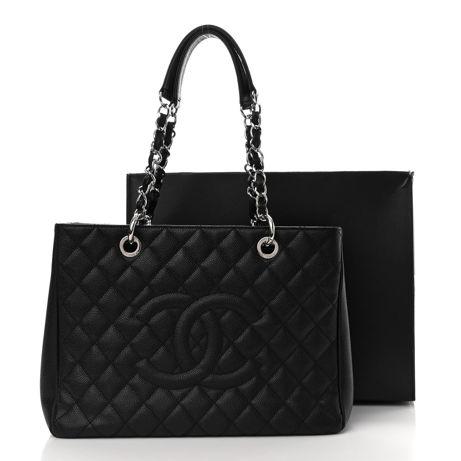 Chanel Caviar Quilted Grand Shopping Tote GST Black 11 of 11