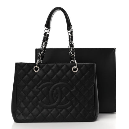 Chanel Caviar Quilted Grand Shopping Tote GST Black 11 of 11