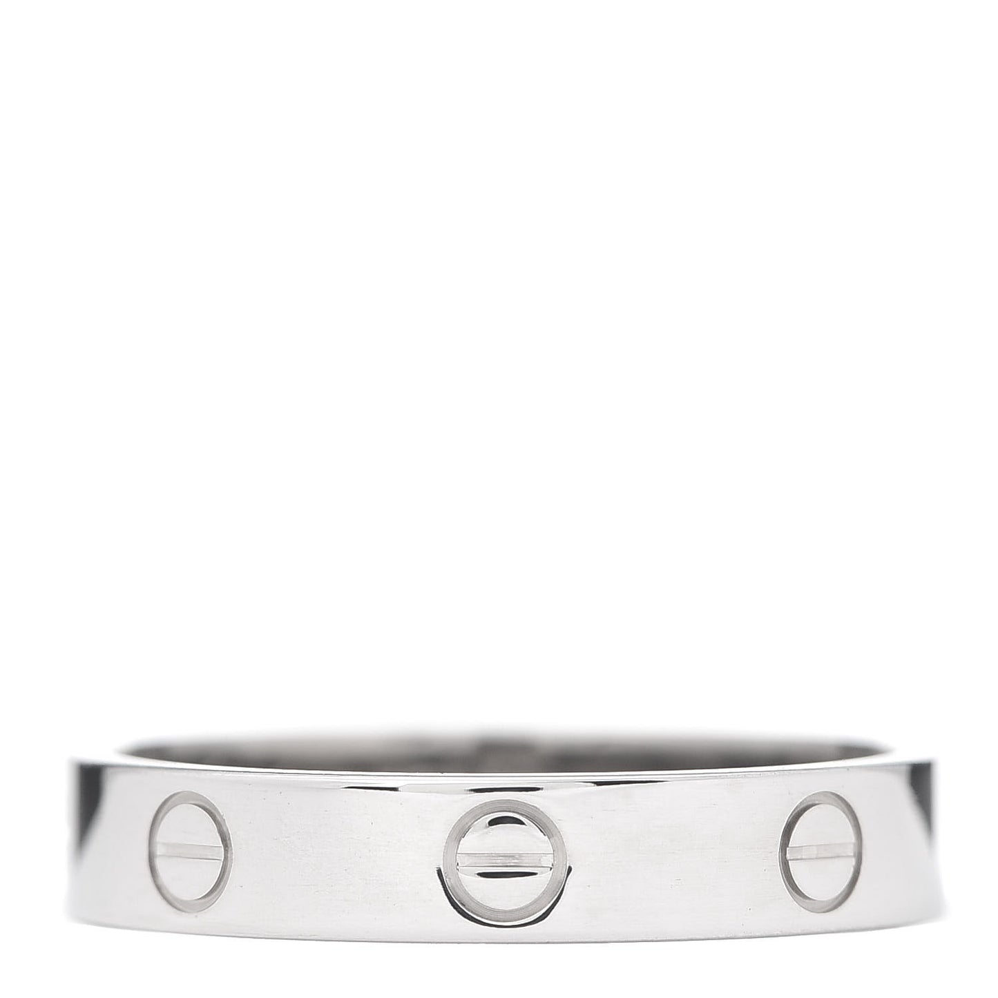 18K White Gold 3.5mm LOVE Wedding Band Ring 59 8.75