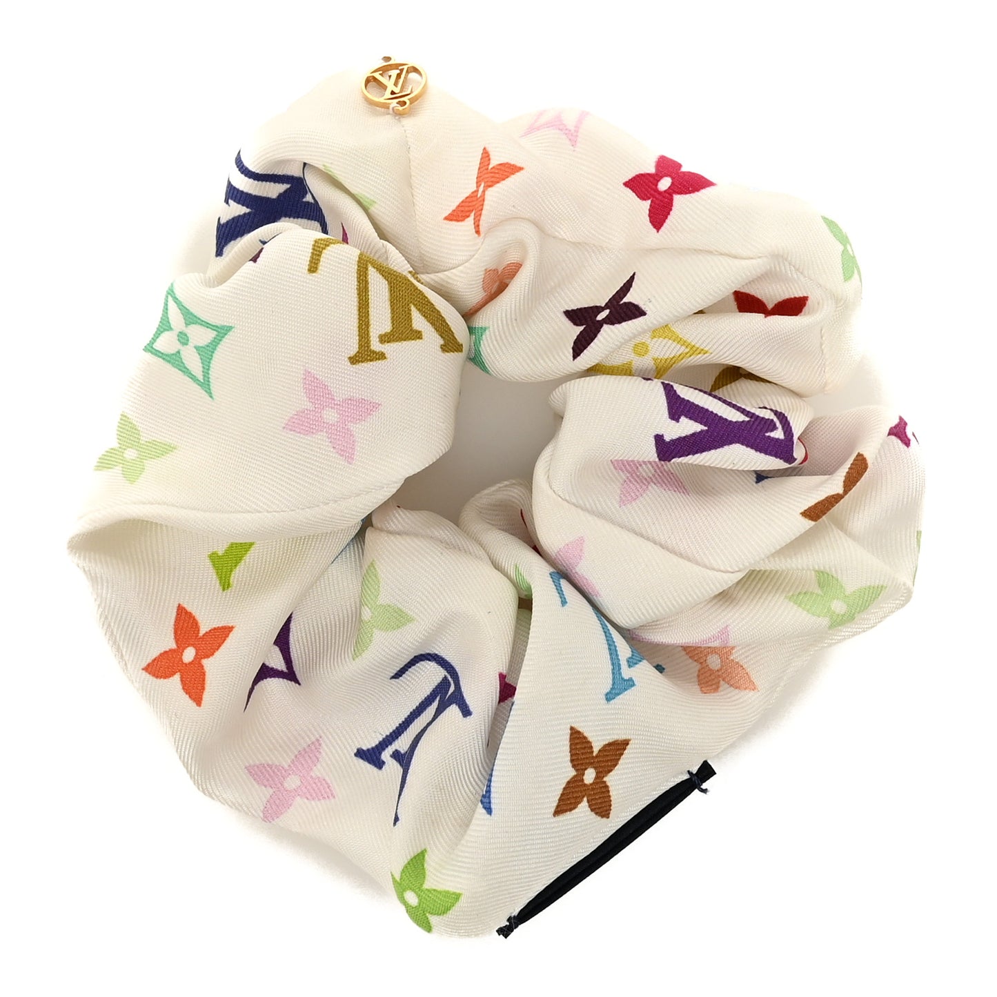 LV x TM Monogram Multicolor Chouchou White