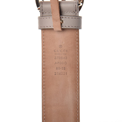 Gucci Moon Calfskin Interlocking G 37mm Belt 80 32 Storm Grey 4 of 8
