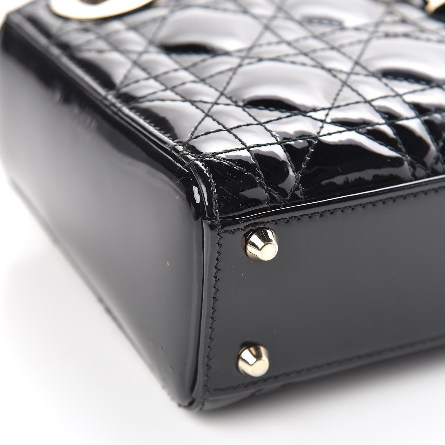 Christian Dior Patent Cannage Mini Lady Dior Black 12 of 16