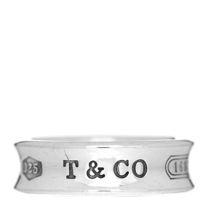 Tiffany Sterling Silver 1837 Band Ring 60 9 1 of 4