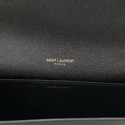 Saint Laurent Grain De Poudre Uptown Chain Wallet Black 8 of 14