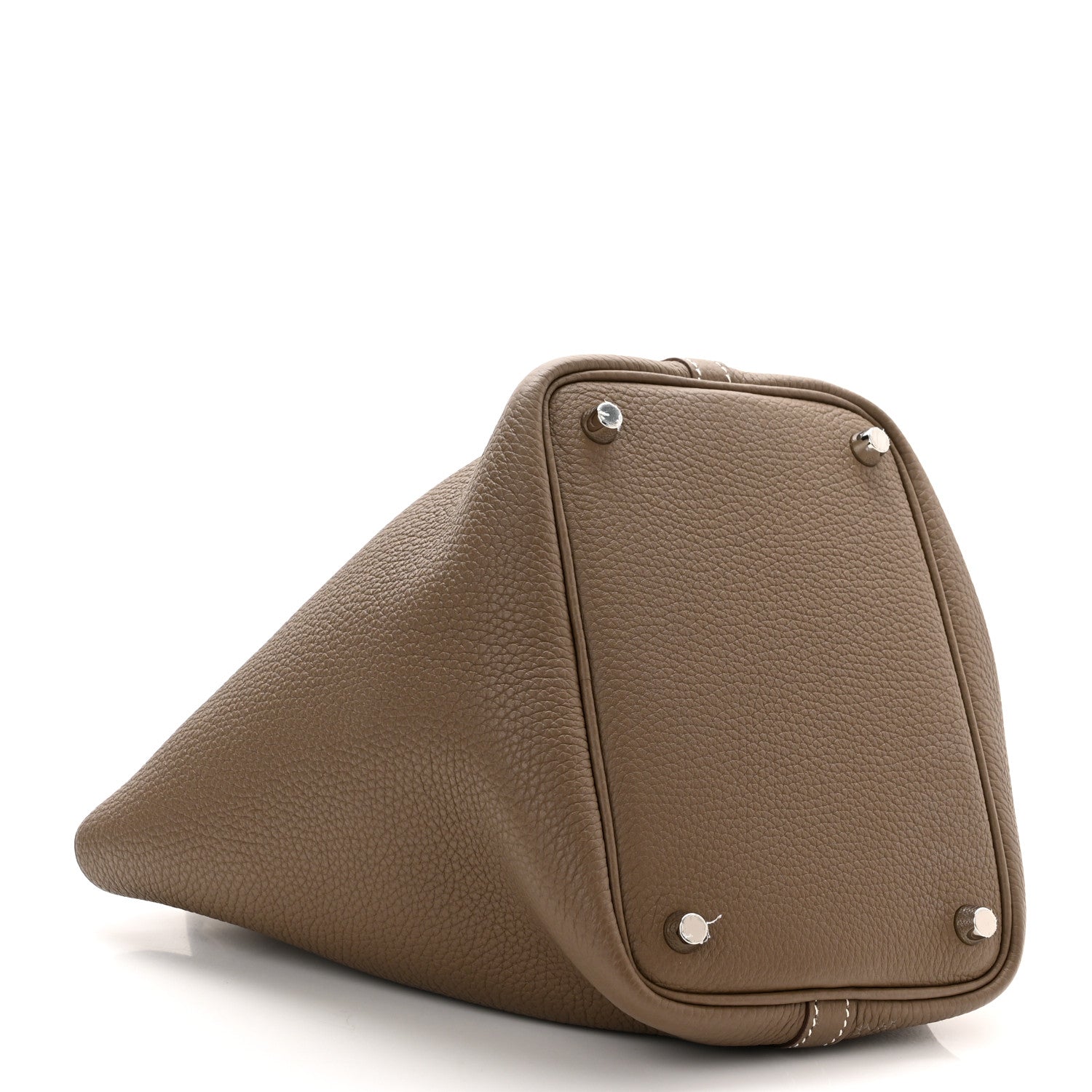 Hermes Taurillon Clemence Picotin Lock 18 PM Etoupe 8 of 11