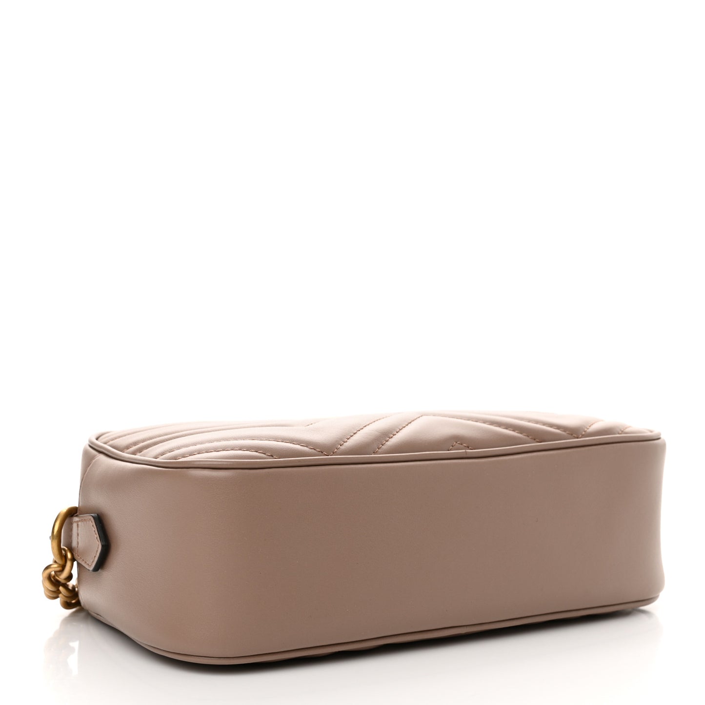 Calfskin Matelasse Small GG Marmont Chain Shoulder Bag Porcelain Rose