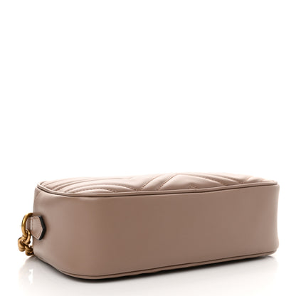 Gucci Calfskin Matelasse Small GG Marmont Chain Shoulder Bag Porcelain Rose 4 of 10