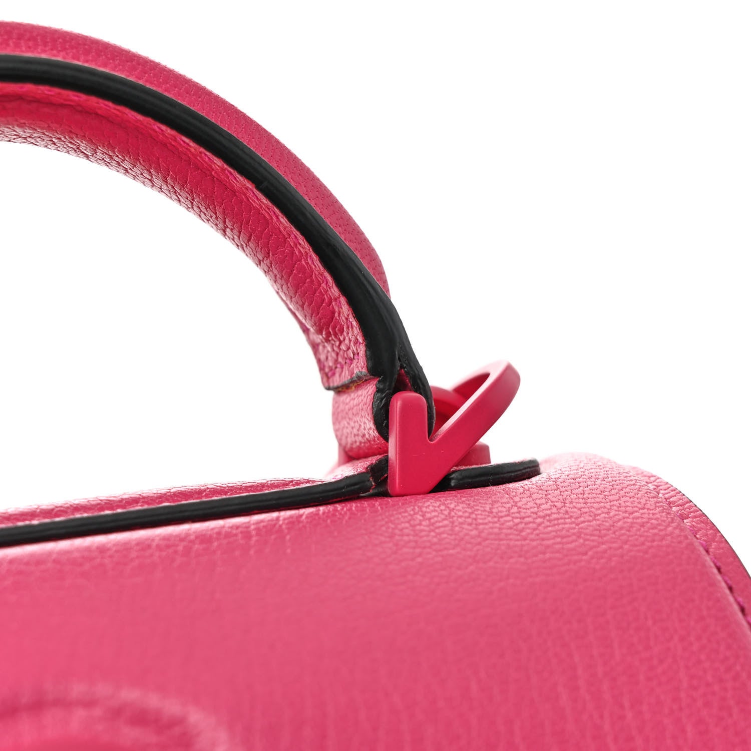 Salvatore Ferragamo Calfskin The Piccolo Boxyz Top Handle Bag Pink 18 of 21