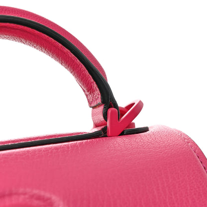 Salvatore Ferragamo Calfskin The Piccolo Boxyz Top Handle Bag Pink 18 of 21
