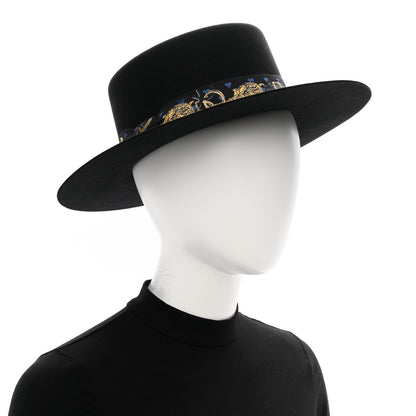 Hermes Rabbit Felt Dakota Love Hat 59 Black 5 of 16