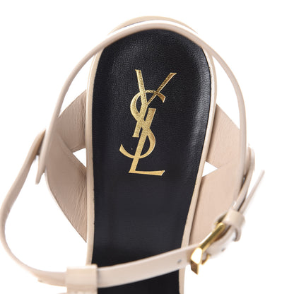 Saint Laurent Patent Tribute 105 Platform Sandals 41.5 Nude Powder 5 of 7