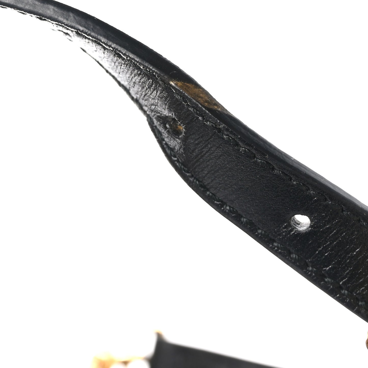 Boarded Plutone Calfskin Horsebit 1955 Top Handle Bag Black