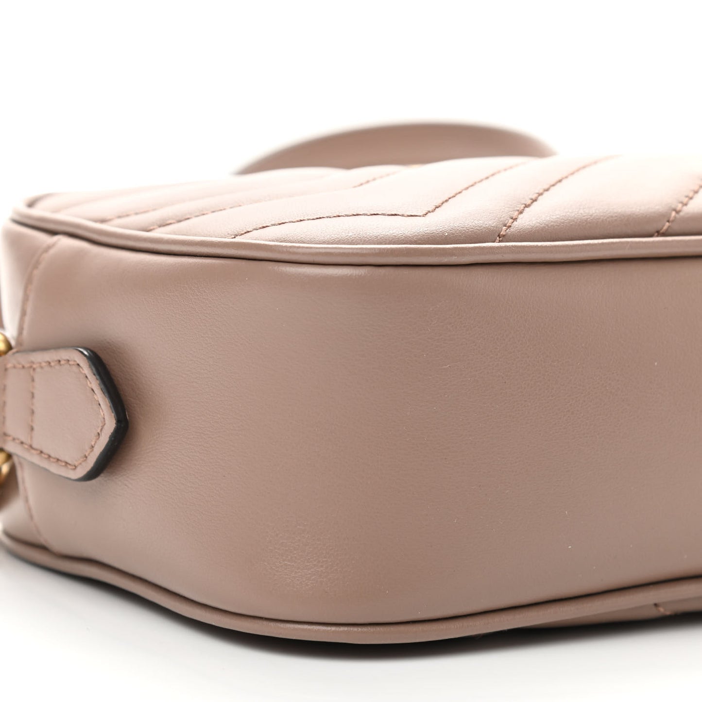Calfskin Matelasse Mini GG Marmont Chain Shoulder Bag Porcelain Rose