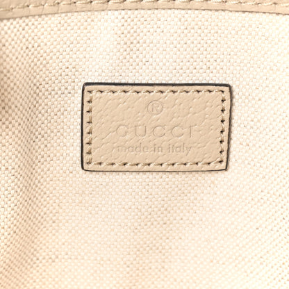 Gucci GG Supreme Monogram Textured Dollar Calfskin Small Ophidia Shoulder Tote Bag Beige Mystic White Oatmeal 7 of 10