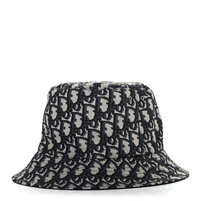 Christian Dior Oblique Reversible Teddy-D Brim Bucket Hat 57 Blue 5 of 6