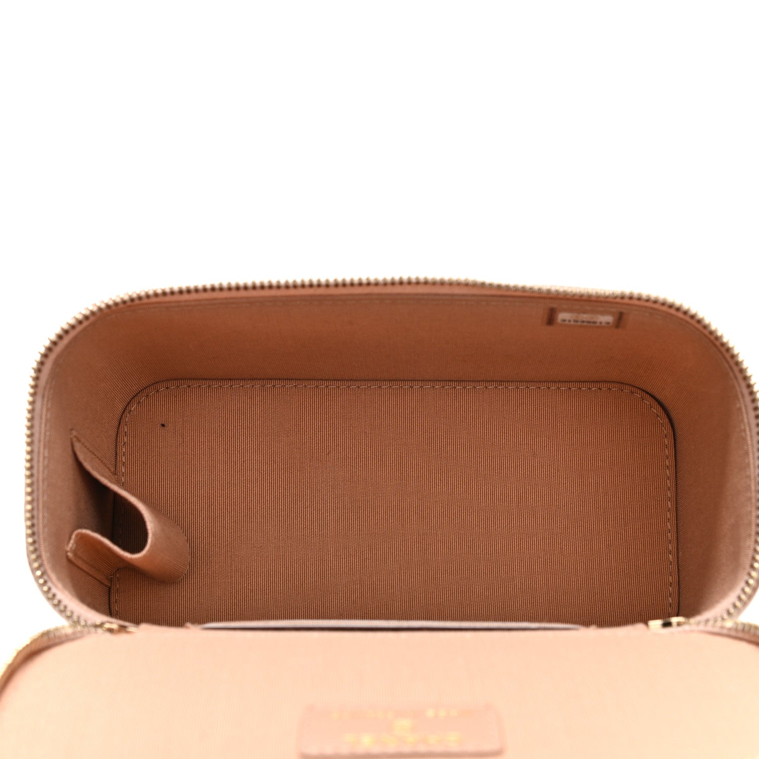 Chanel Lambskin Quilted Small Top Handle Vanity Case With Chain Beige 5 of 11
