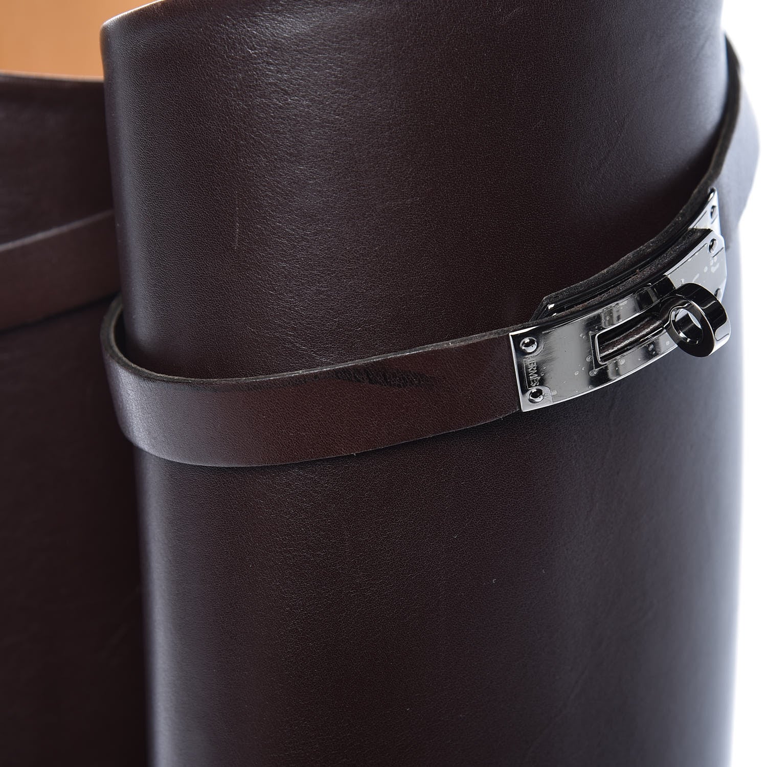 Hermes Box Kelly Jumping Boots 35.5 Chocolate 9 of 13