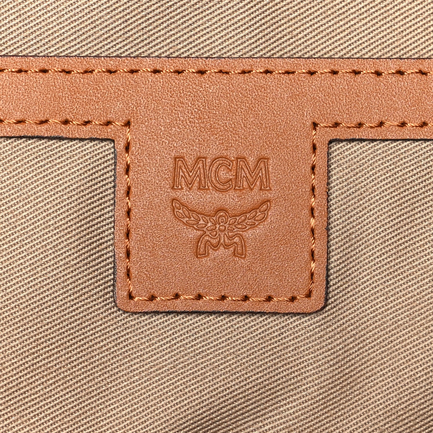 MCM Visetos Mix Mens Medium Stark Backpack Cognac 7 of 11