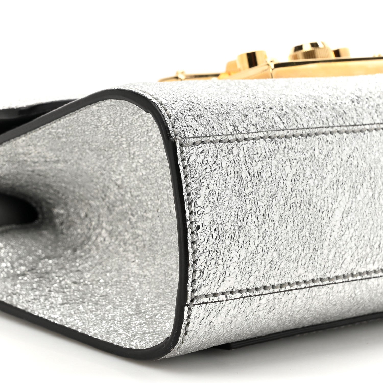 Gucci Galassia Small Padlock Shoulder Bag Argento 10 of 13