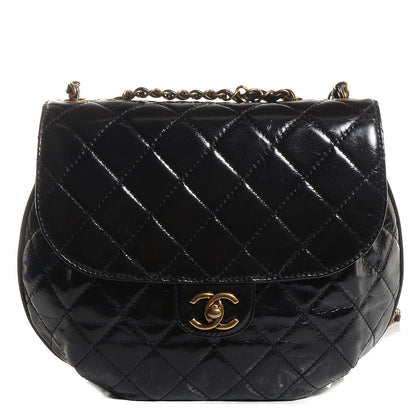 Chanel Calfskin Quilted Medium Bubble CC Flap Bag Black 1 of 9