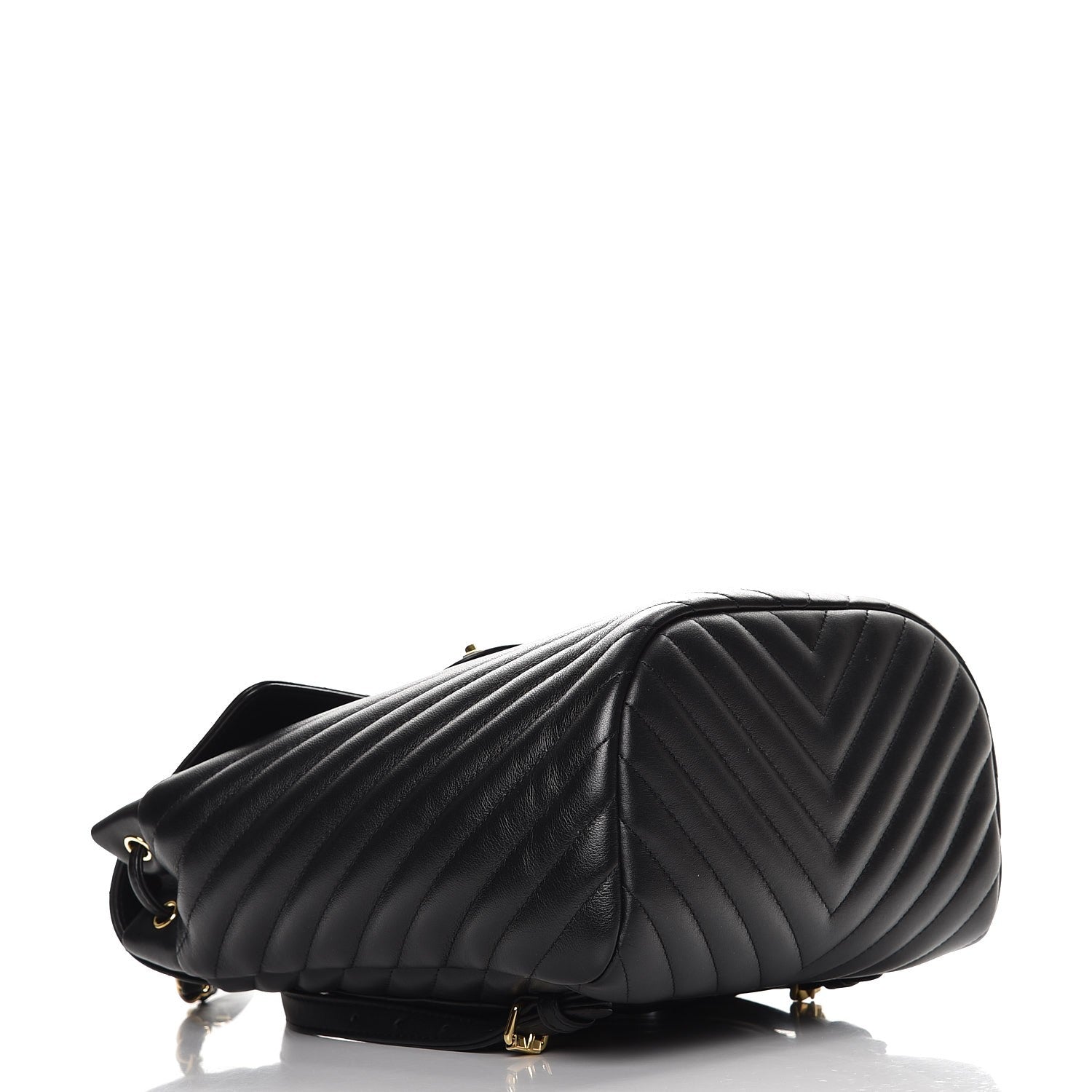 Chanel Calfskin Chevron Quilted Small Urban Spirit Backpack Black 4 of 8