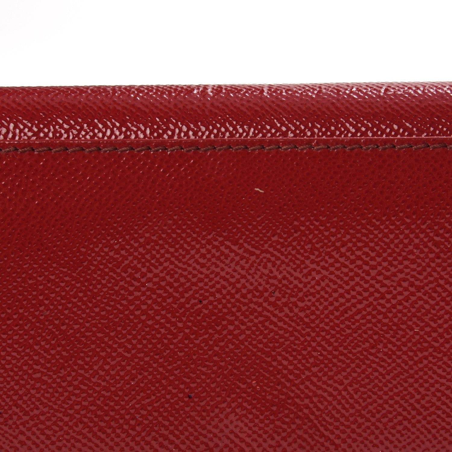 Burberry Patent Heritage Grain Penrose Continental Wallet Alizarin Crimson 4 of 10