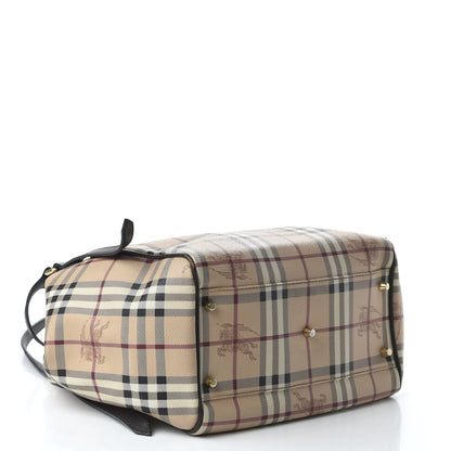 Burberry Haymarket Check Small Canterbury Tote Black 4 of 10