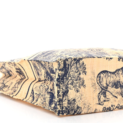 Christian Dior Straw Dioriviera Tote Blue 7 of 8