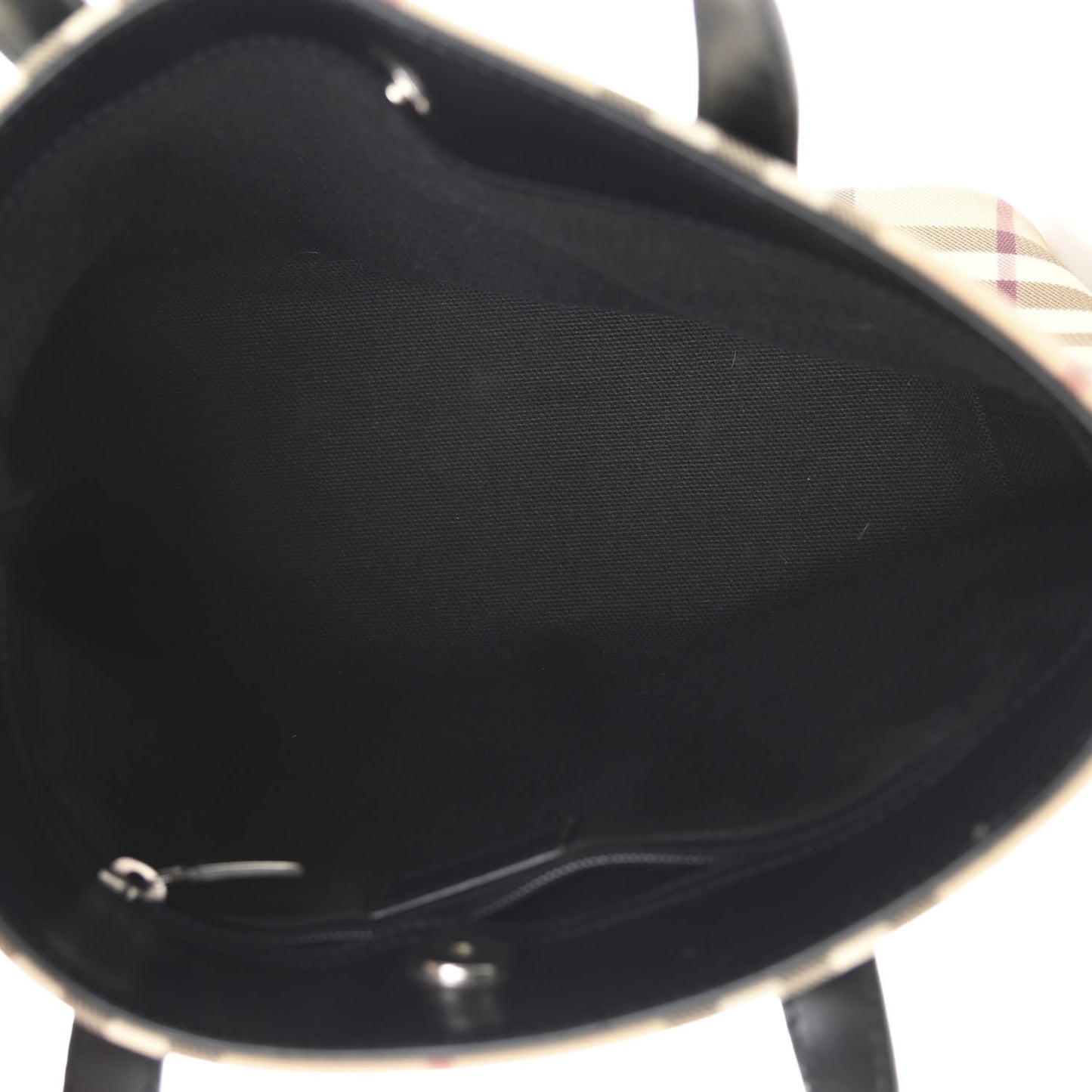 Canvas House Check Mini Tote Black