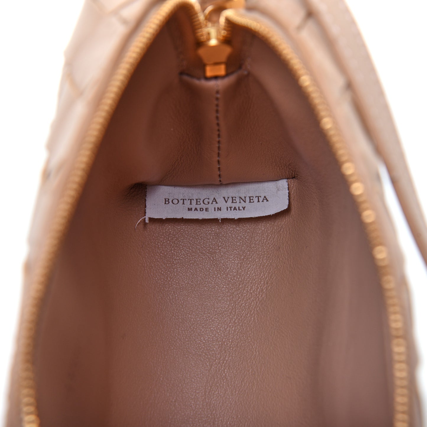 Nappa Intrecciato Crossbody Mink