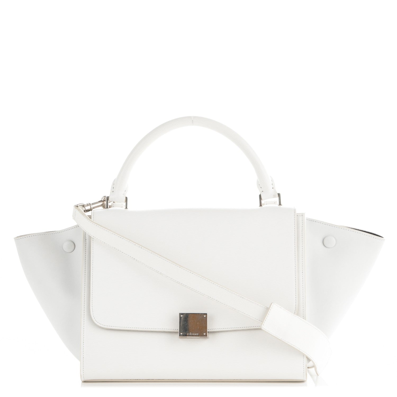 Celine Liege Calfskin Small Trapeze White 1 of 6