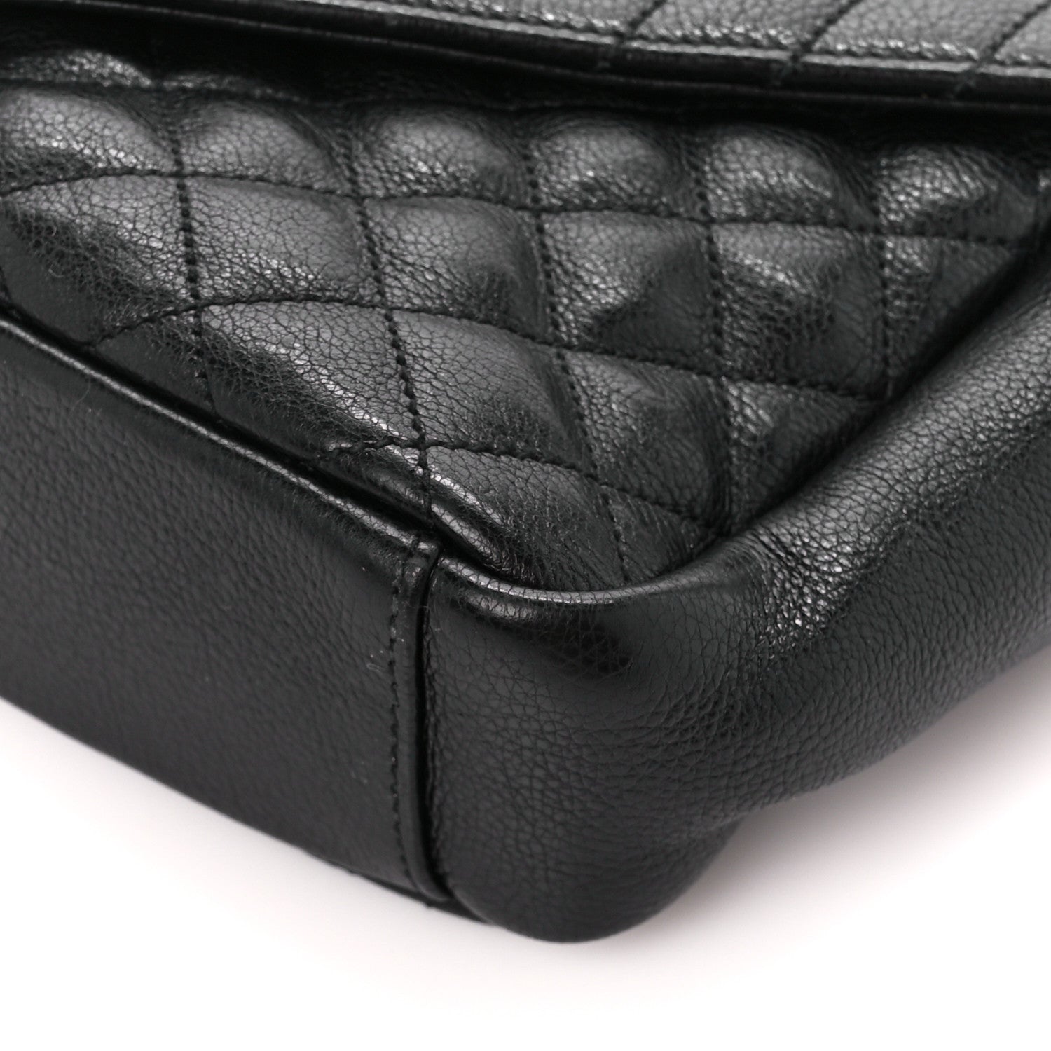 Saint Laurent Sheepskin Tri-Quilt Monogram Medium College Bag Black 11 of 11