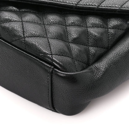 Saint Laurent Sheepskin Tri-Quilt Monogram Medium College Bag Black 11 of 11