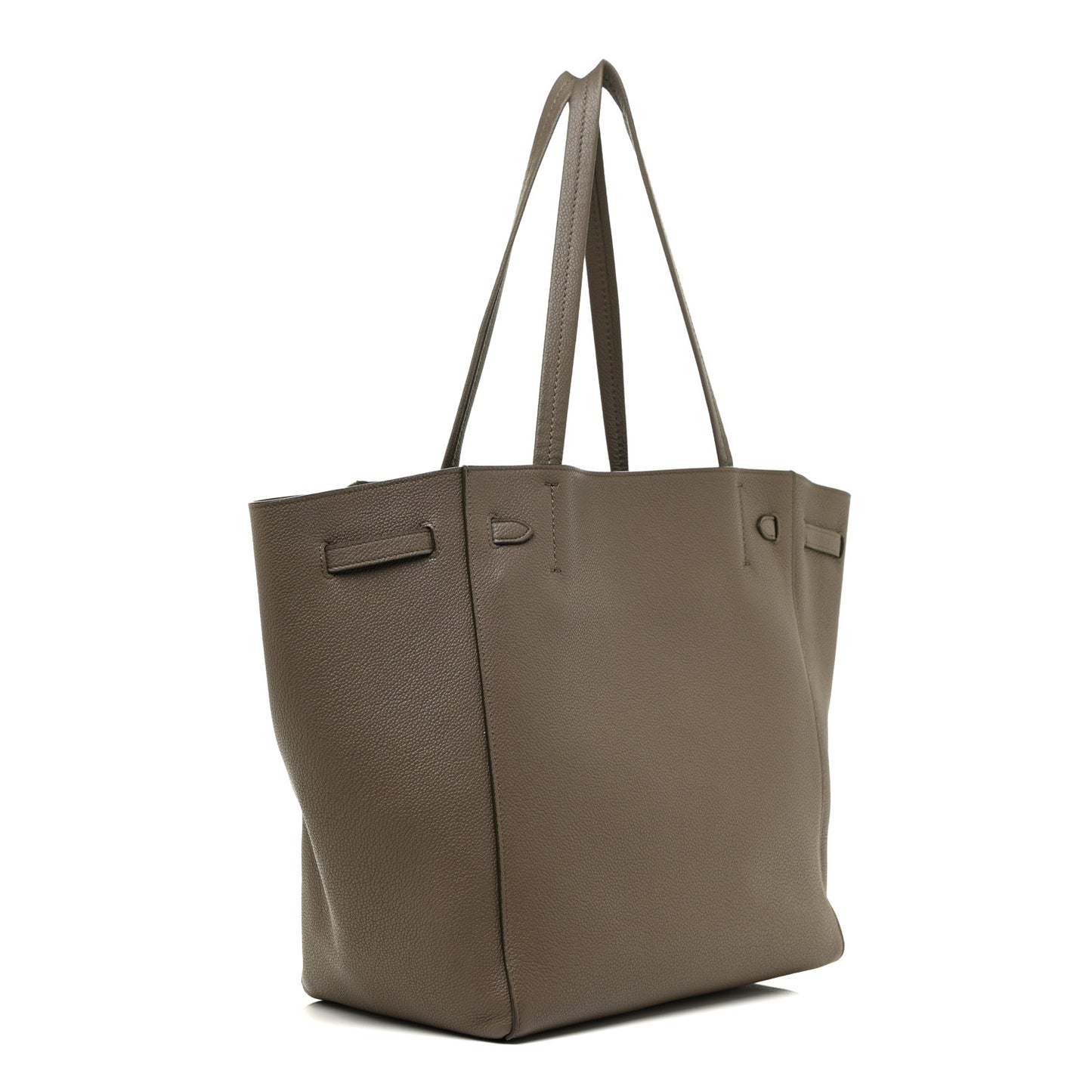 Soft Grained Calfskin Medium Belt Cabas Phantom Taupe