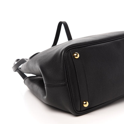 Burberry Grainy Calfskin Medium Honeybrook Tote Black 6 of 8
