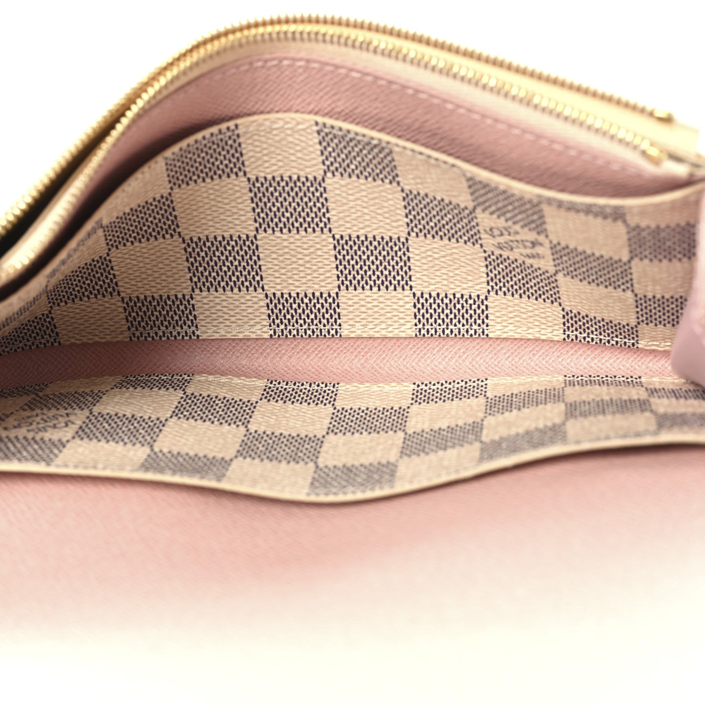Damier Azur Emilie Wallet Rose Ballerine