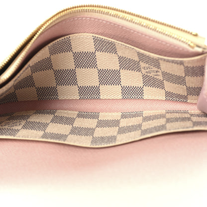 Louis Vuitton Damier Azur Emilie Wallet Rose Ballerine 5 of 7