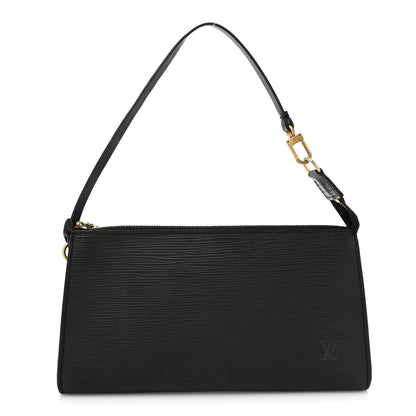 Louis Vuitton Epi Pochette Accessories 24 Black 1 of 10