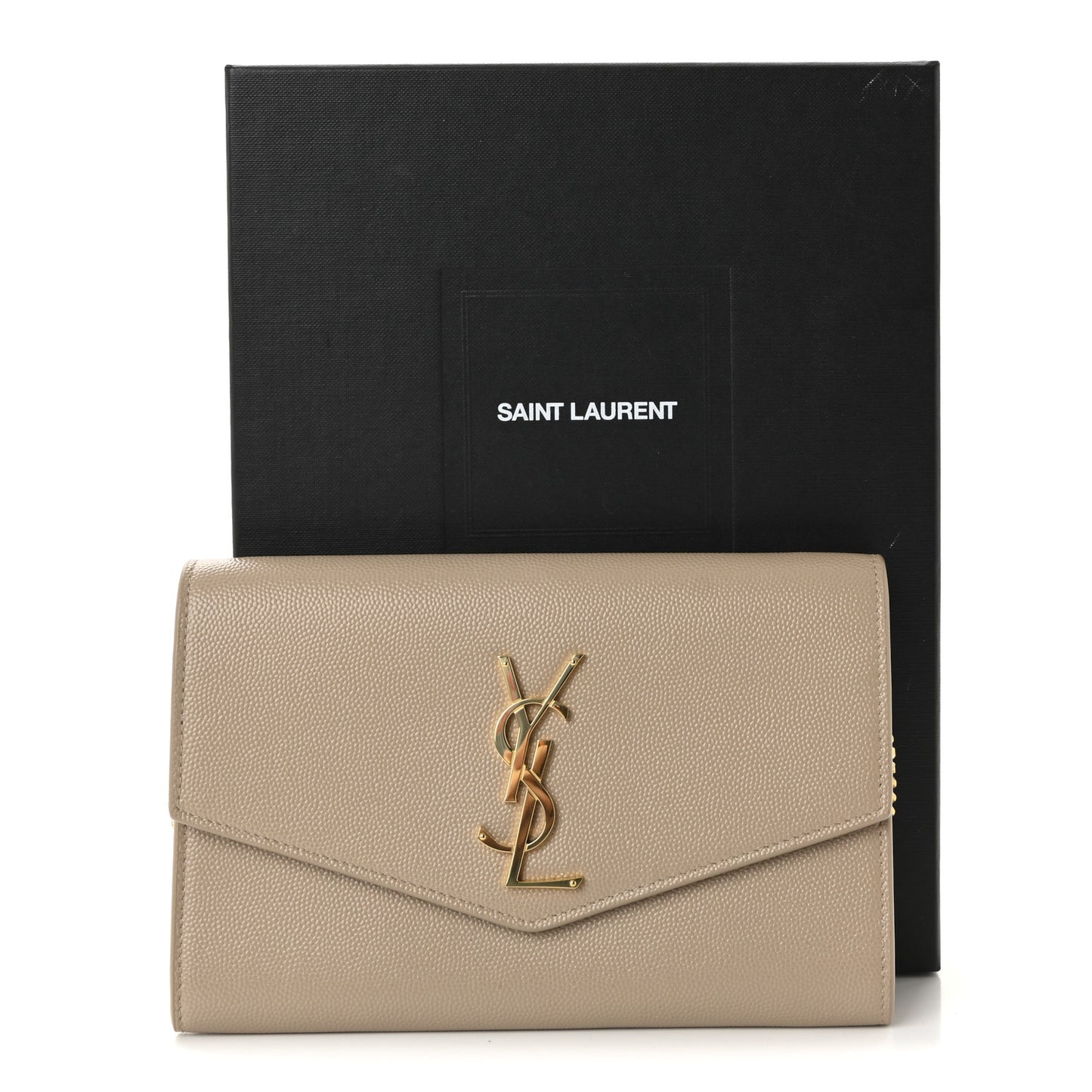 Grain De Poudre Monogram Uptown Chain Wallet Dark Beige