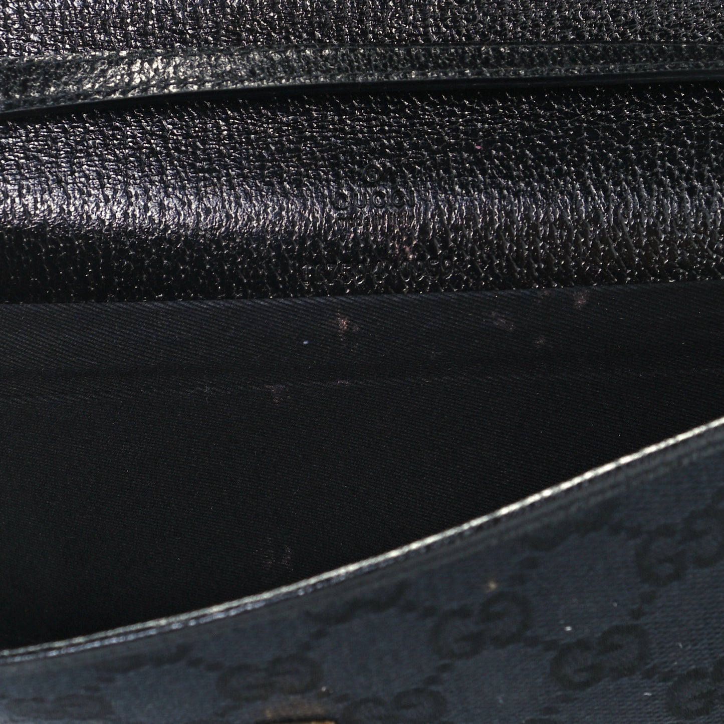 Monogram Bamboo Bar Clutch Black