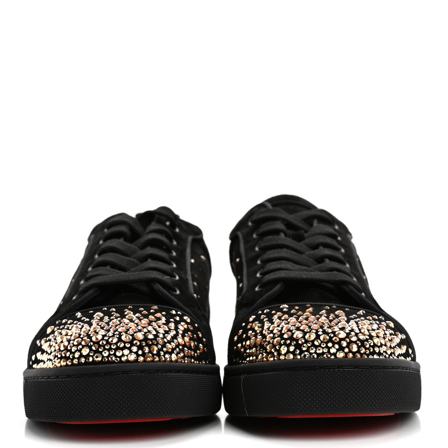 Veau Velours Crystal Mens Degralouis Low Top Sneaker 43 Black